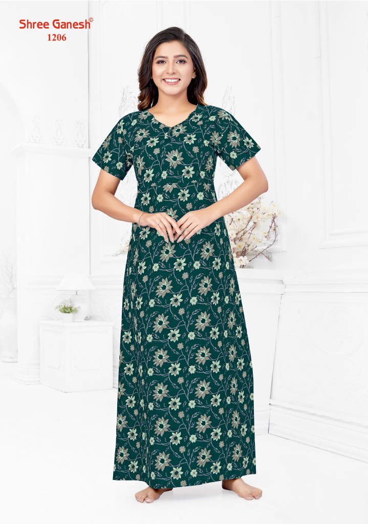 Kavya Vol 2 By Shree Ganesh Printed Cotton Nighty Wholesale Shop In Surat
